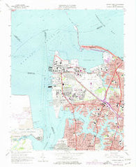 Norfolk North Virginia Historical topographic map, 1:24000 scale, 7.5 X 7.5 Minute, Year 1965