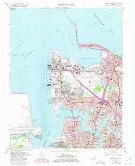 Norfolk North Virginia Historical topographic map, 1:24000 scale, 7.5 X 7.5 Minute, Year 1965