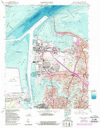 Norfolk North Virginia Historical topographic map, 1:24000 scale, 7.5 X 7.5 Minute, Year 1965