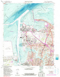 Norfolk North Virginia Historical topographic map, 1:24000 scale, 7.5 X 7.5 Minute, Year 1965