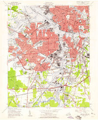 Norfolk South Virginia Historical topographic map, 1:24000 scale, 7.5 X 7.5 Minute, Year 1955