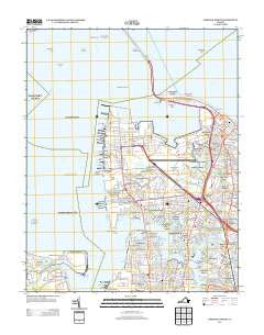 Norfolk North Virginia Historical topographic map, 1:24000 scale, 7.5 X 7.5 Minute, Year 2013