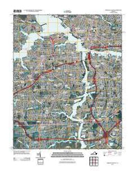 Norfolk South Virginia Historical topographic map, 1:24000 scale, 7.5 X 7.5 Minute, Year 2011