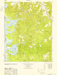 Norge Virginia Historical topographic map, 1:24000 scale, 7.5 X 7.5 Minute, Year 1953