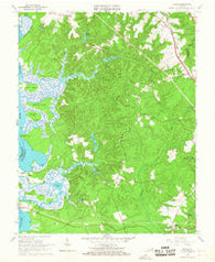 Norge Virginia Historical topographic map, 1:24000 scale, 7.5 X 7.5 Minute, Year 1965