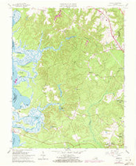 Norge Virginia Historical topographic map, 1:24000 scale, 7.5 X 7.5 Minute, Year 1965