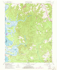 Norge Virginia Historical topographic map, 1:24000 scale, 7.5 X 7.5 Minute, Year 1965