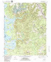 Norge Virginia Historical topographic map, 1:24000 scale, 7.5 X 7.5 Minute, Year 1984