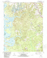 Norge Virginia Historical topographic map, 1:24000 scale, 7.5 X 7.5 Minute, Year 1984