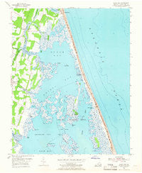 North Bay Virginia Historical topographic map, 1:24000 scale, 7.5 X 7.5 Minute, Year 1953