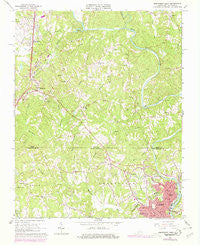 Northwest Eden North Carolina Historical topographic map, 1:24000 scale, 7.5 X 7.5 Minute, Year 1965
