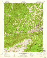 Norton Virginia Historical topographic map, 1:24000 scale, 7.5 X 7.5 Minute, Year 1957