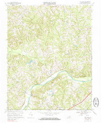 Oak Level Virginia Historical topographic map, 1:24000 scale, 7.5 X 7.5 Minute, Year 1968