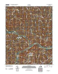 Oak Level Virginia Historical topographic map, 1:24000 scale, 7.5 X 7.5 Minute, Year 2011