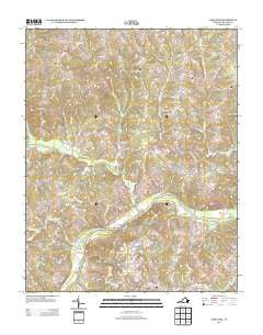 Oak Level Virginia Historical topographic map, 1:24000 scale, 7.5 X 7.5 Minute, Year 2013