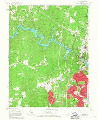 Occoquan Virginia Historical topographic map, 1:24000 scale, 7.5 X 7.5 Minute, Year 1966