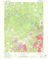 Occoquan Virginia Historical topographic map, 1:24000 scale, 7.5 X 7.5 Minute, Year 1966