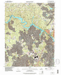 Occoquan Virginia Historical topographic map, 1:24000 scale, 7.5 X 7.5 Minute, Year 1994