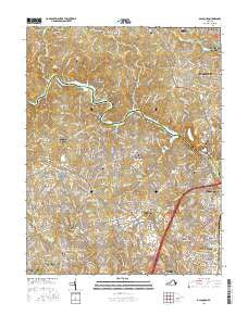 Occoquan Virginia Current topographic map, 1:24000 scale, 7.5 X 7.5 Minute, Year 2016