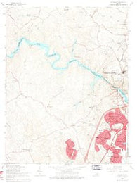 Occoquan Virginia Historical topographic map, 1:24000 scale, 7.5 X 7.5 Minute, Year 1966