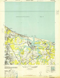 Ocean View Virginia Historical topographic map, 1:24000 scale, 7.5 X 7.5 Minute, Year 1948