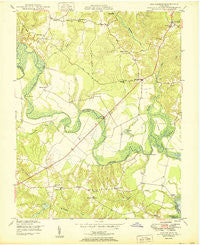 Old Church Virginia Historical topographic map, 1:24000 scale, 7.5 X 7.5 Minute, Year 1950