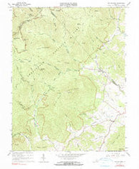 Old Rag Mountain Virginia Historical topographic map, 1:24000 scale, 7.5 X 7.5 Minute, Year 1965