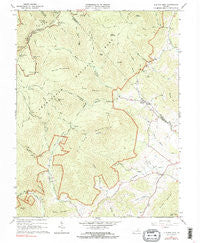 Old Rag Mountain Virginia Historical topographic map, 1:24000 scale, 7.5 X 7.5 Minute, Year 1965