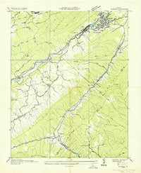 Olinger Virginia Historical topographic map, 1:24000 scale, 7.5 X 7.5 Minute, Year 1935