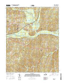 Omega Virginia Current topographic map, 1:24000 scale, 7.5 X 7.5 Minute, Year 2016