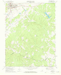 Orange Virginia Historical topographic map, 1:24000 scale, 7.5 X 7.5 Minute, Year 1970