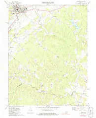 Orange Virginia Historical topographic map, 1:24000 scale, 7.5 X 7.5 Minute, Year 1970