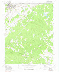 Orange Virginia Historical topographic map, 1:24000 scale, 7.5 X 7.5 Minute, Year 1970