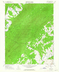 Oriskany Virginia Historical topographic map, 1:24000 scale, 7.5 X 7.5 Minute, Year 1962