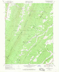 Orkney Springs Virginia Historical topographic map, 1:24000 scale, 7.5 X 7.5 Minute, Year 1967