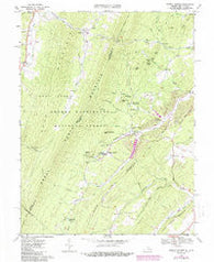 Orkney Springs Virginia Historical topographic map, 1:24000 scale, 7.5 X 7.5 Minute, Year 1967
