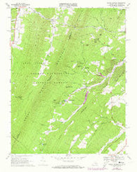 Orkney Springs Virginia Historical topographic map, 1:24000 scale, 7.5 X 7.5 Minute, Year 1967