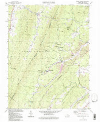 Orkney Springs Virginia Historical topographic map, 1:24000 scale, 7.5 X 7.5 Minute, Year 1994