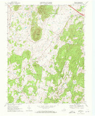 Orlean Virginia Historical topographic map, 1:24000 scale, 7.5 X 7.5 Minute, Year 1970