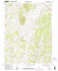 Orlean Virginia Historical topographic map, 1:24000 scale, 7.5 X 7.5 Minute, Year 1970