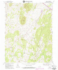 Orlean Virginia Historical topographic map, 1:24000 scale, 7.5 X 7.5 Minute, Year 1970