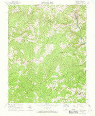Palmyra Virginia Historical topographic map, 1:24000 scale, 7.5 X 7.5 Minute, Year 1967