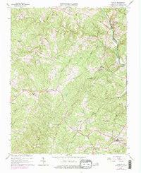 Palmyra Virginia Historical topographic map, 1:24000 scale, 7.5 X 7.5 Minute, Year 1967