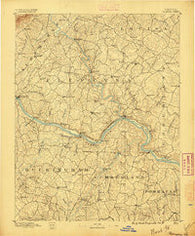 Palmyra Virginia Historical topographic map, 1:125000 scale, 30 X 30 Minute, Year 1895