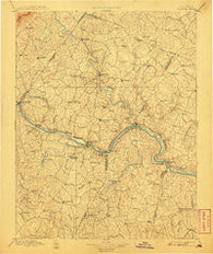 Palmyra Virginia Historical topographic map, 1:125000 scale, 30 X 30 Minute, Year 1897