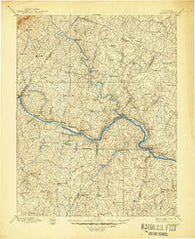 Palmyra Virginia Historical topographic map, 1:125000 scale, 30 X 30 Minute, Year 1897