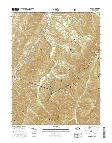 Palo Alto Virginia Current topographic map, 1:24000 scale, 7.5 X 7.5 Minute, Year 2016