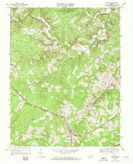 Pamplin Virginia Historical topographic map, 1:24000 scale, 7.5 X 7.5 Minute, Year 1968