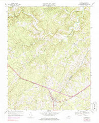 Pamplin Virginia Historical topographic map, 1:24000 scale, 7.5 X 7.5 Minute, Year 1968