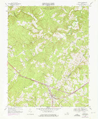 Pamplin Virginia Historical topographic map, 1:24000 scale, 7.5 X 7.5 Minute, Year 1968